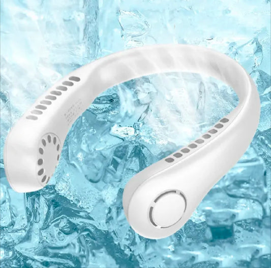 Pickzyy Rechargeable Portable Neck Fan – Hands-Free USB Mini Fan, Lightweight & Quiet for Office, Kitchen & Outdoor Use