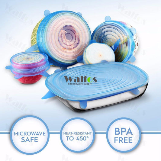 Silicone Stretch Lids – Reusable Food Covers (Pack of 6)