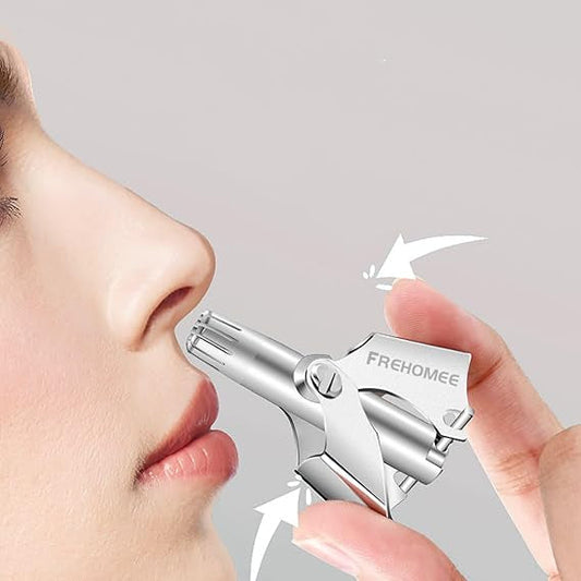 2-in-1 Nose & Ear Hair Trimmer – Portable & Easy to Use