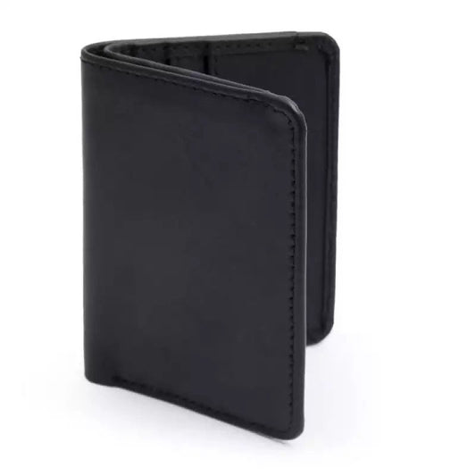 Black Premium Leather Card Holder & Wallet
