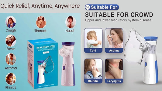 Mesh Portable Nebulizer Machine – Quiet & Efficient