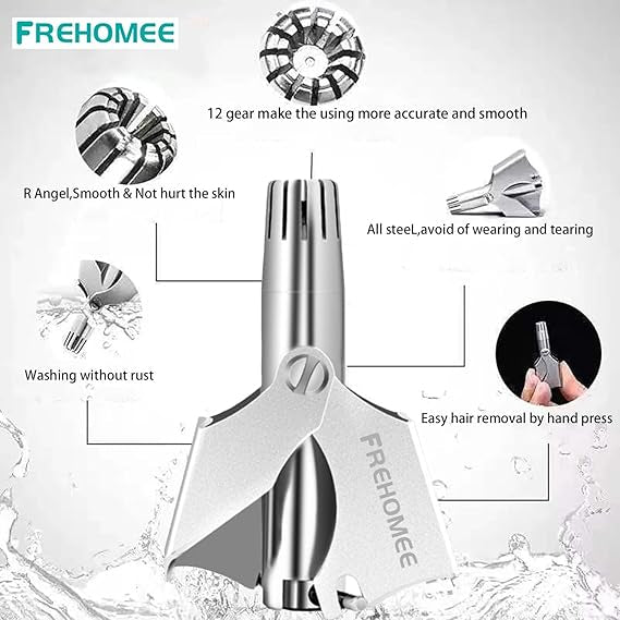 2-in-1 Nose & Ear Hair Trimmer – Portable & Easy to Use